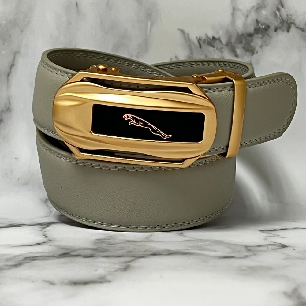 Mens Ratchet Belt Fashion Casual Leather Designer Belts with Automatic Buckle‎